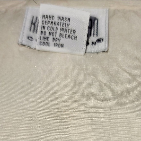 Karin Morgan Silk Blouse size Small Cream color - Picture 3 of 4